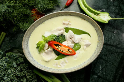 Chicken Bone Broth Green Curry