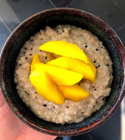 Golden Ghee Stewed Apples with Sprouted Oats