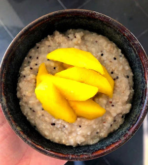 Golden Ghee Stewed Apples with Sprouted Oats