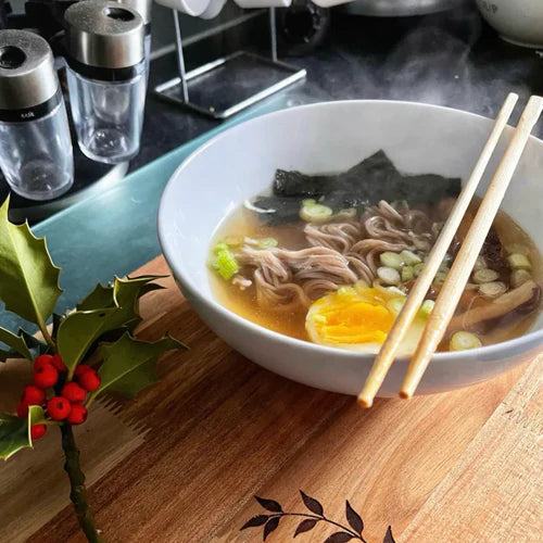 Buckwheat Ramen with Organic Chicken Bone Broth